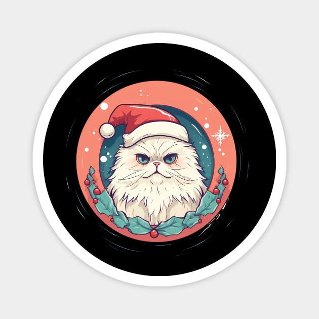 Persian Cat Xmas, Love Cats Magnet by logiamerch